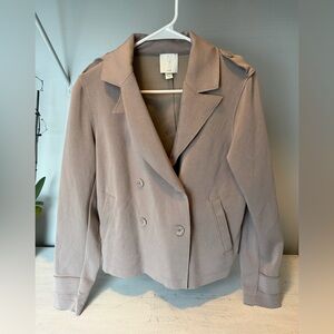 Joie Women's Double-Breasted Beige Pea Coat